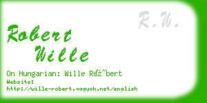 robert wille business card